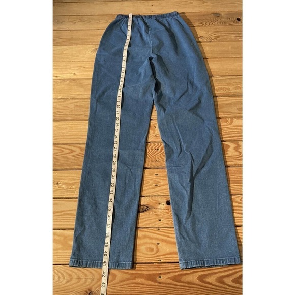 NEW Denim & Co Side Pockets Stretch Waist Pants XS Tall Women’s Blue - Picture 5 of 9
